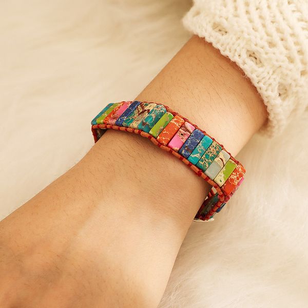 geometric bracelets behemian gypsy cuff bangles boho style jewelry for women birthday new year christmas gift, Black